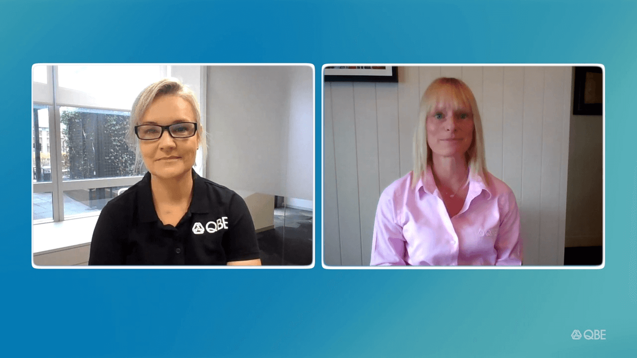 QBEs Belinda Steedman and Laura Nelson discuss how QBE's supporting SME customers through the next pahse